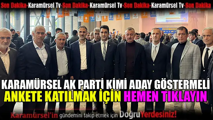 Karamürsel AK Parti kimi aday göstermeli