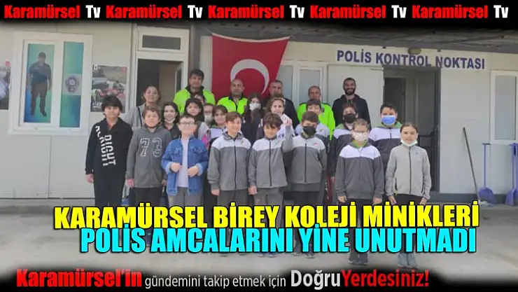 Karamürsel Birej Koleji'nin minik öğrencileri Polis Haftasını kutladı