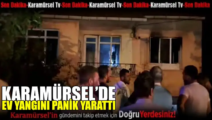 Karamürsel'de 2 Katlı Binada Yangın