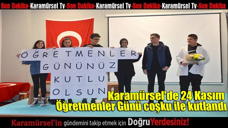 Karamürsel'de 24 Kasım Öğretmenler Günü coşku ile kutlandı