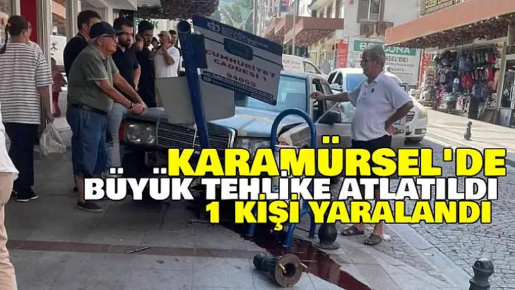 Karamürsel'de Gaz Pedalı takılı kalan kaza yaptı