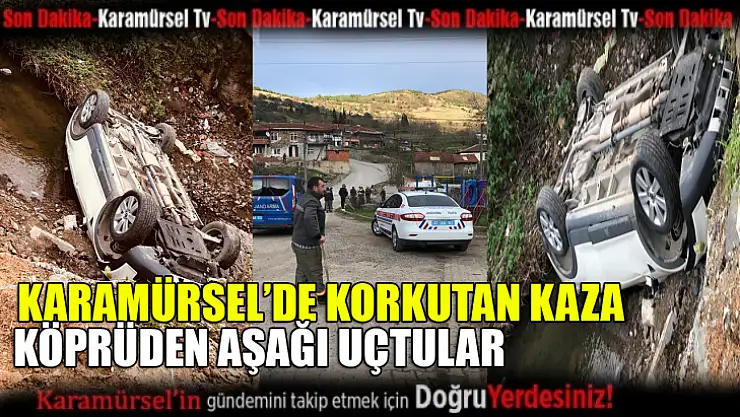 Karamürsel'de korkutan kaza 2 hafif yaralı