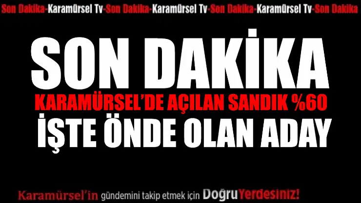Karamürsel'de sandıkların çoğu açıldı! İşte Sonuçlar