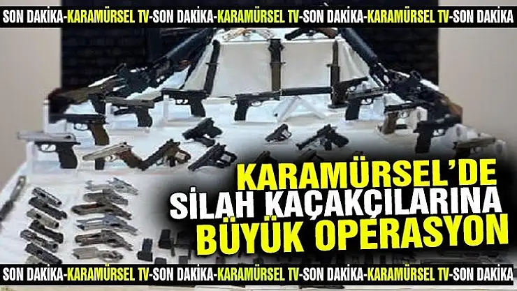 Karamürsel'de silah kaçakçılarına operasyonu