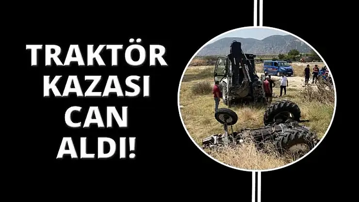 Karamürsel'de traktör kazası hayatını kaybetti
