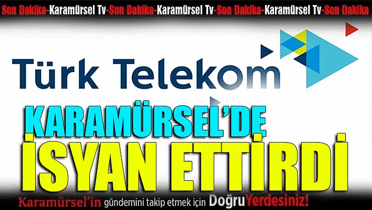 Karamürsel'de vatandaşın Türk Telekom tepkisi!