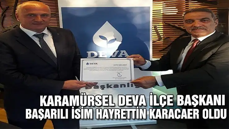 Karamürsel DEVA Karacaer ile Bismillah dedi