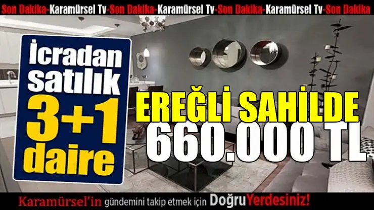 Karamürsel Ereğli sahilde icradan satılık daire