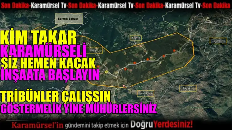 Karamürsel halkı RES projesine değil yapıldığı yere tepki gösteriyor!