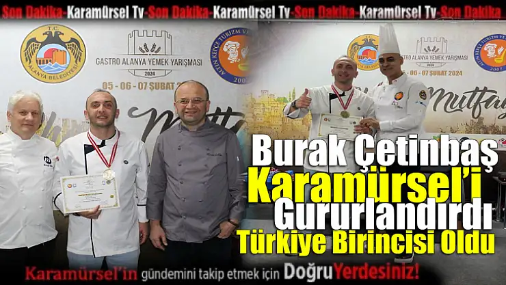 Karamürsel'in Gururu: Burak Çetinbaş Türkiye Birincisi Oldu