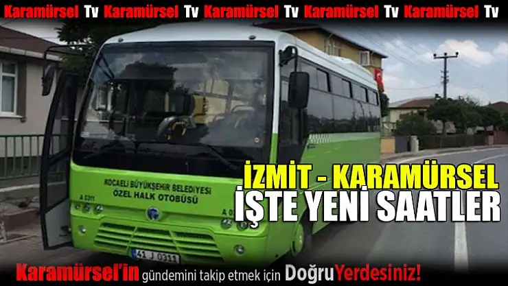 Karamürsel-İzmit hattında yazlık saat uygulamasına geçildi    