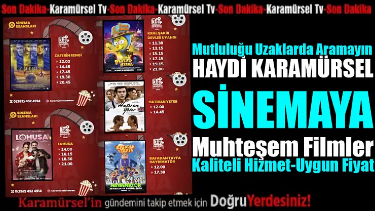 Karamürsel Sineması Vizyondaki Filmler