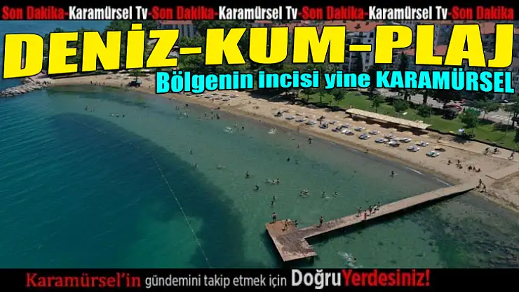 Karamürsel yine mavi bayrak aldı su A Kalite çıktı