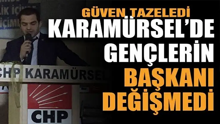 Karamürsel'de gençlerin başkanı Cengiz Can, güven tazeledi