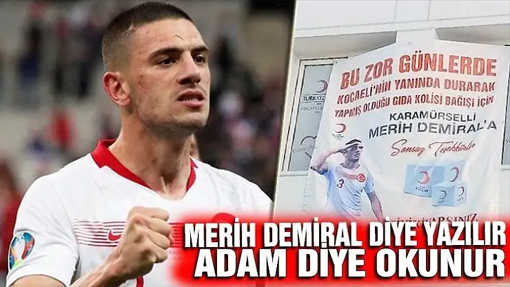 Karamürselli Merih Demiral'a Kızılay'dan teşekkür