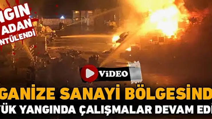 Kısmet Orman ürünleri deposunda büyük yangın