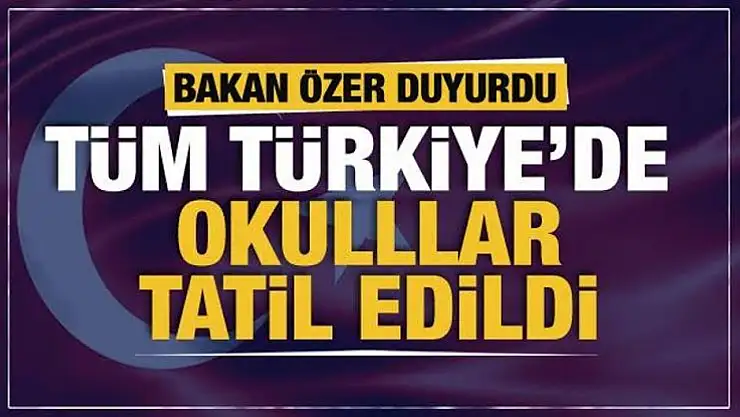 KOCAELİ'DE OKULLAR 24 NİSAN PERŞEMBE GÜNÜ TATİL