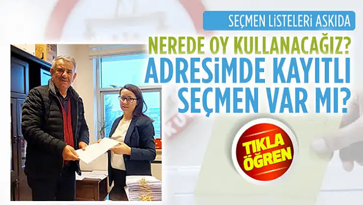 Kocaeli genelinde seçmen listeleri askıya çıkıyor