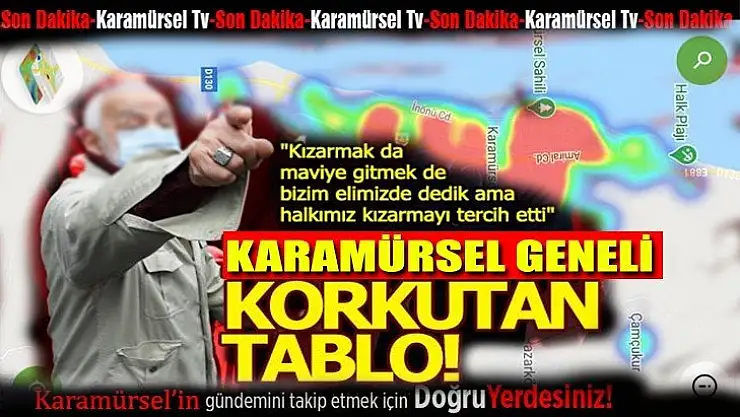 Korkulan oldu Karamürsel hızla kızarmaya devam ediyor!