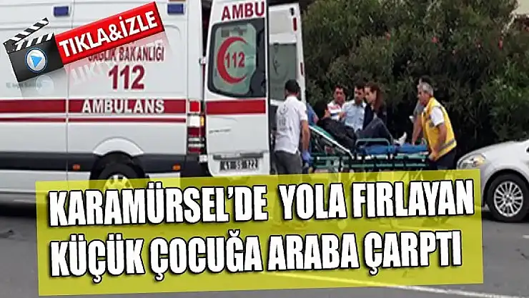 Küçük çocuk kamyonetin altında kaldı