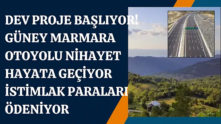 Marmara Otoyolu Nihayet Hayata Geçiyor: