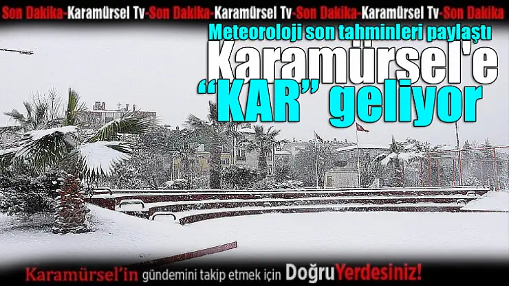 Meteoroloji son tahminleri paylaştı. Karamürsel'e o gün kar geliyor