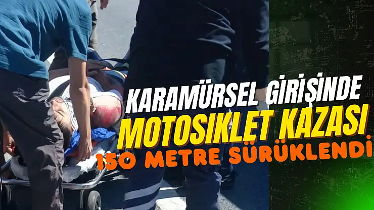 Motosiklet kazası az daha can alıyordu!