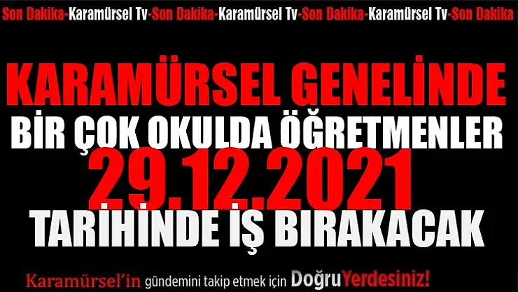 Öğretmenler Bir Günlük İş Bırakma Eylemi Yapacak