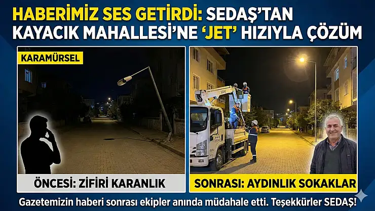 Sedaş sorunu hemen çözdü!