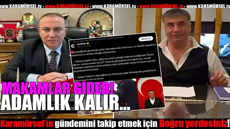 Sedat Peker'den Yine Anlamlı Destek