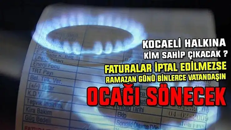 Sessiz kalınırsa, Kocaeli halkının ocağı sönecek