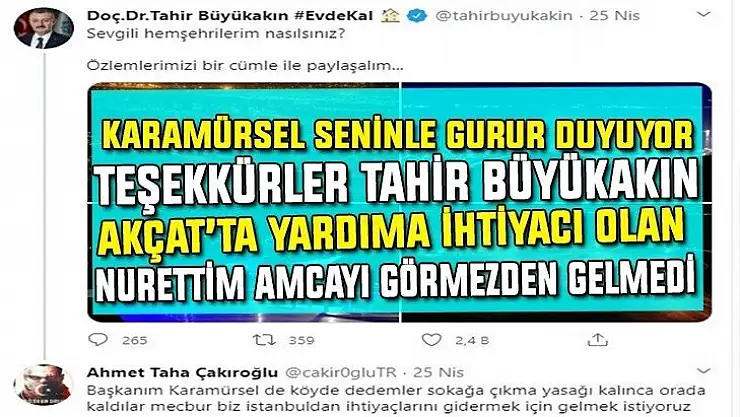 Tahir Büyükakın yine gönüllere dokundu