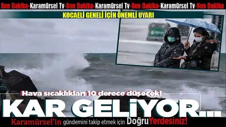 Yarın kış geliyor hava sıcaklığı 10 derece birden düşecek