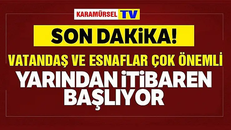 Yarından itibaren bütün hafta denetim var!