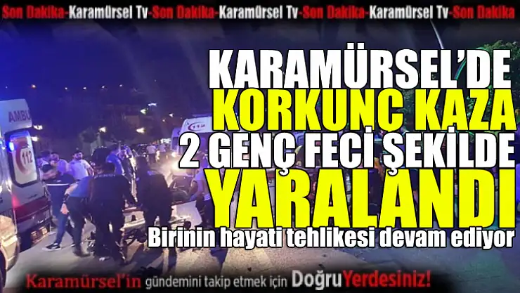 Yine Motosiklet kazası 1 ağır 2 yaralı