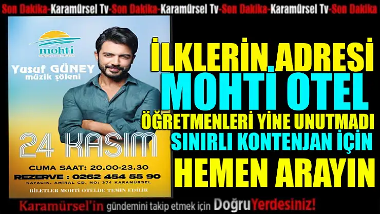 Yusuf Güney Karamürsel'e geliyor