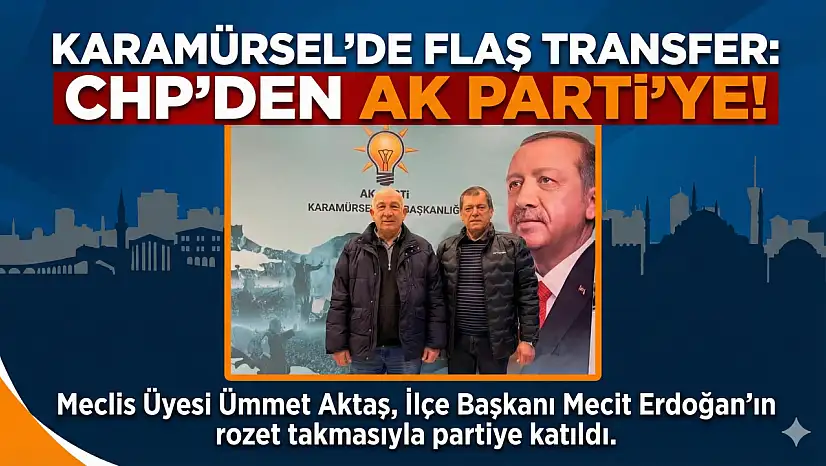AK Parti ilçe başkanı Mecit Erdoğan duyurdu!