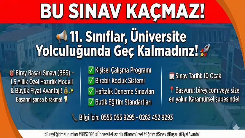 Bu sınav kaçmaz