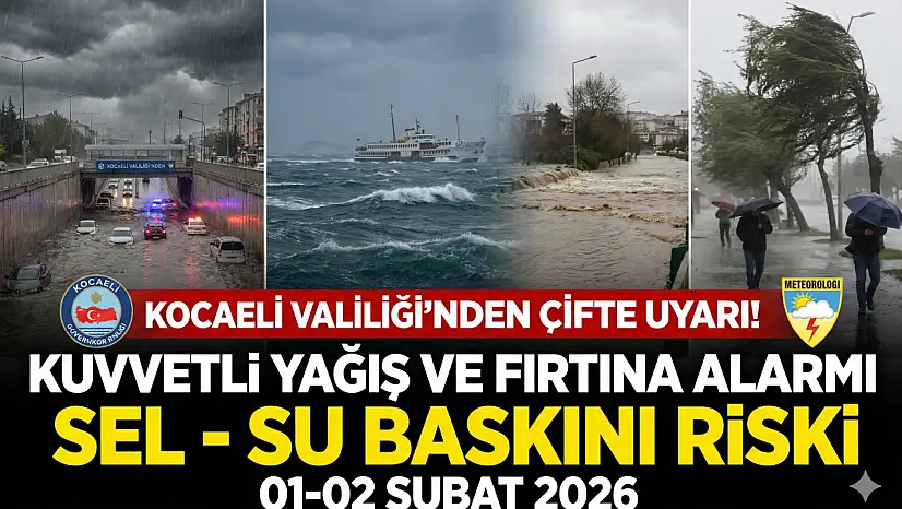 Dikkat!Kocaeli Valiliği'nden Çifte Uyarı!