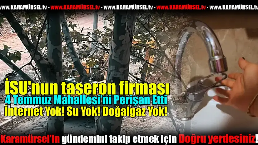 İSU Çilesi: Mahalleliyi İsyan Ettirdi!