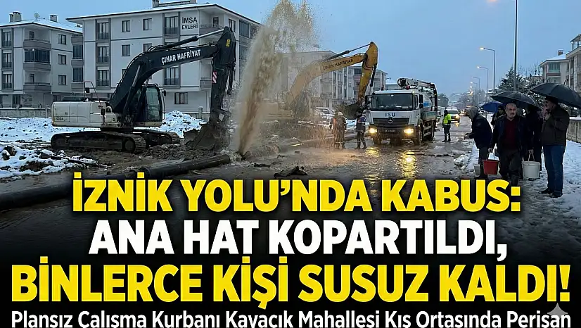 Plansız çalışma yüzünden binlerce kişi susuz kaldı!