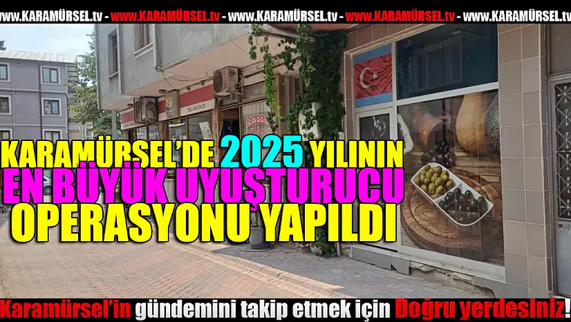 Karamürsel'de büyük uyuşturucu operasyonu!