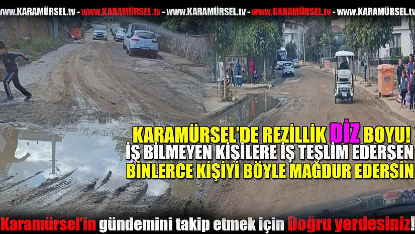 Karamürsel'de İSU Çalışmaları Mahalleliyi Canından Bezdiriyor!