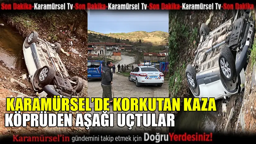 Karamürsel'de korkutan kaza 2 hafif yaralı