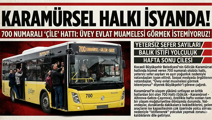 Karamürsel'de Ulaşım İsyanı