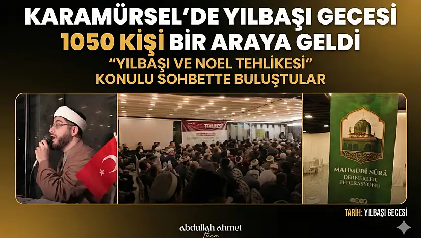 Karamürsel'de Yılbaşı Gecesi Bin elli kişi bir araya geldi