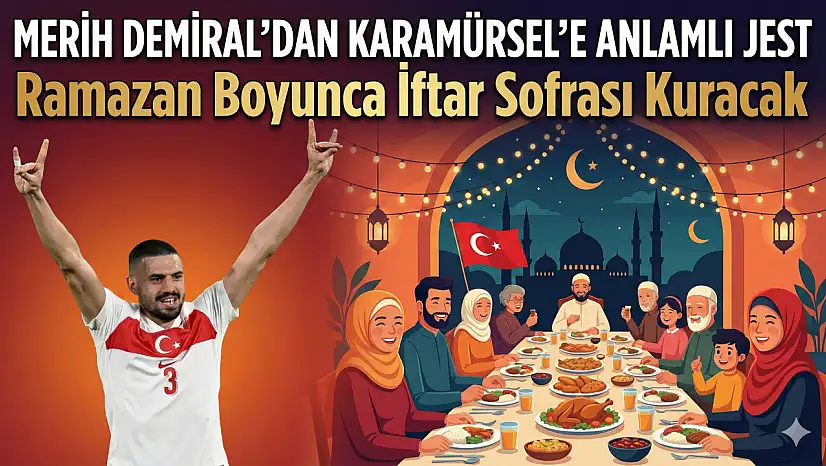 Milli Futbolcu Merih Demiral'dan Memleketi Karamürsel'e Anlamlı Jest