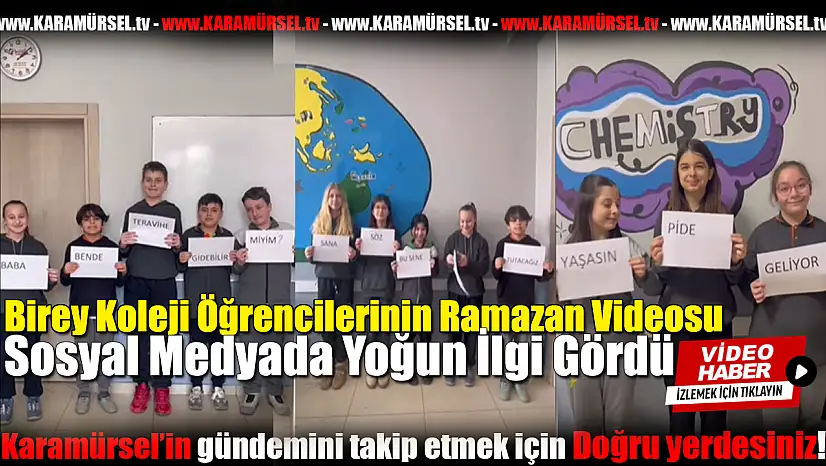 Öğrencilerin Ramazan videosu büyük ilgi gördü