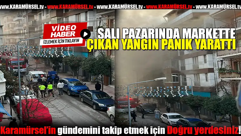 Salıpazarı'nda Markette Yangın Paniği