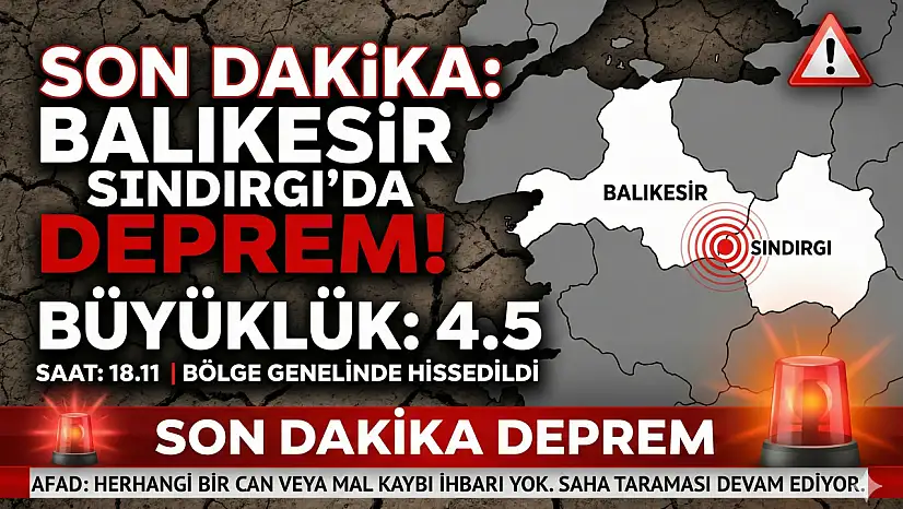 Şiddetli deprem ile sarsıldık!